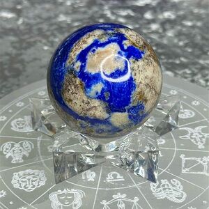 Lapis lazuli sphere LLS12